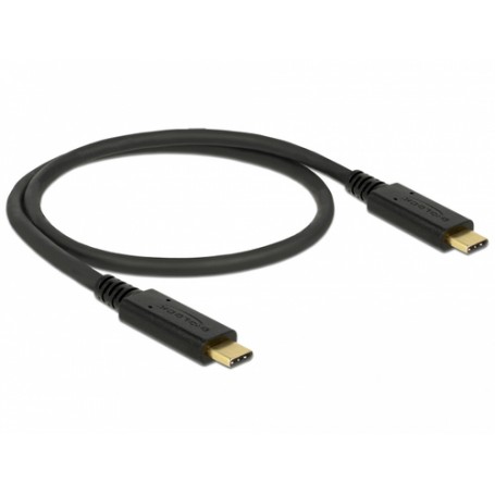 DeLOCK 83042 cavo USB 0,5 m USB 3.2 Gen 2 (3.1 Gen 2) USB C Nero (83042)