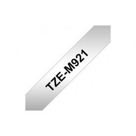 Brother TZe-M921 nastro per etichettatrice Nero su metallizzato (TZEM921)