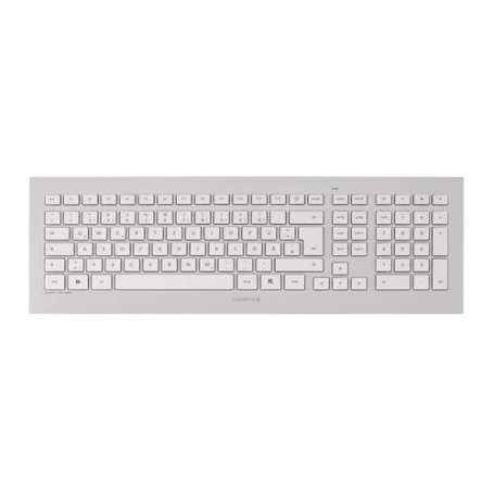 CHERRY DW 8000 tastiera RF Wireless Svizzere Argento, Bianco (JD-0310CH)