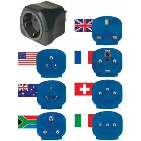 Brennenstuhl 1508160 adattatore per presa di corrente Tipo C (Europlug) Universale Nero (1508160)