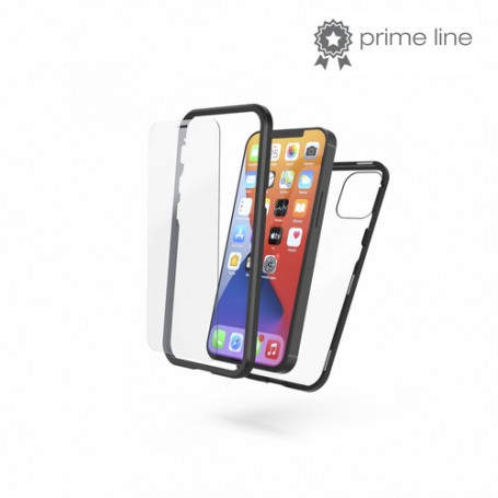 Hama Magnetic+Glass+Display Glass custodia per cellulare 15,5 cm (6.1") Cover Nero, Trasparente (00196761)