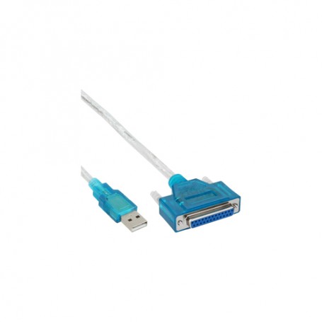 InLine 33397I cavo per stampante Blu, Trasparente (33397I)