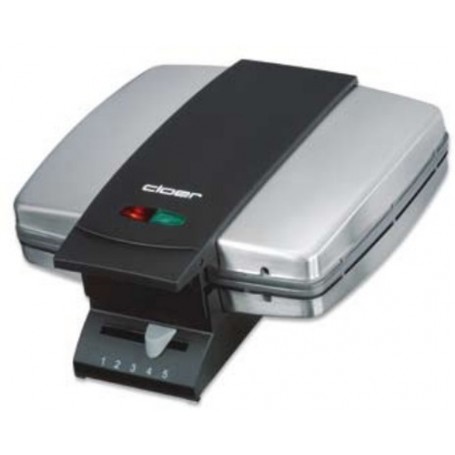 Cloer WA 1431 piastra per waffle 9 waffle 930 W Nero, Acciaio inossidabile (1431)