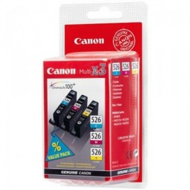 Canon CLI-526 C/M/Y cartuccia d'inchiostro 3 pz Originale Ciano, Magenta, Giallo (4541B009-)