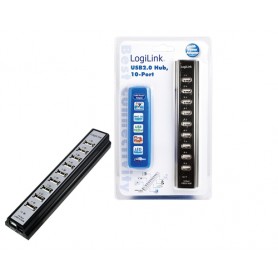LogiLink UA0096 hub di interfaccia 480 Mbit/s Nero (UA0096)