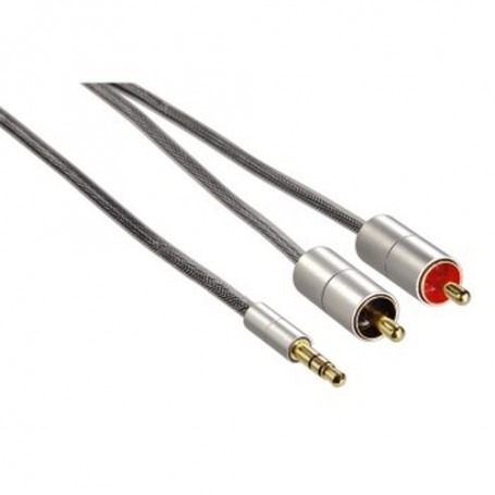Hama 00080864 cavo audio 1 m 3.5mm 2 x RCA Argento (80864)