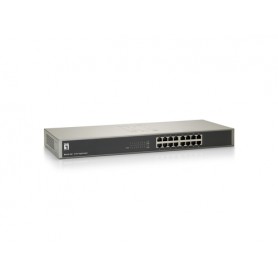 LevelOne GSW-1657 switch di rete Non gestito Gigabit Ethernet (10/100/1000) Nero, Grigio (GSW-1657)