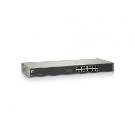 LevelOne GSW-1657 switch di rete Non gestito Gigabit Ethernet (10/100/1000) Nero, Grigio (GSW-1657)