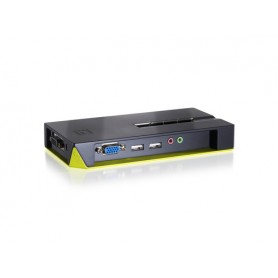 LevelOne KVM-0421 switch per keyboard-video-mouse (kvm) Nero, Verde (KVM-0421)