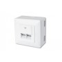Digitus CAT 6, Cl. E presa energia RJ-45 Bianco (DN-9006/B5-N)