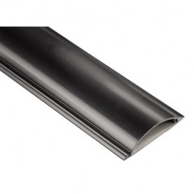 Hama Cable Duct, semicircular, 100/2.1 cm, black (83159)