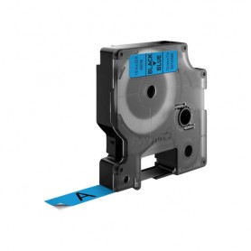 DYMO D1 Standard - Black on Blue - 12mm nastro per etichettatrice (S0720560)