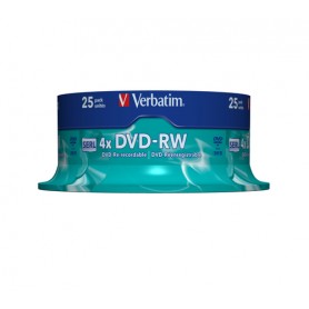 Verbatim DVD-RW Matt Silver 4,7 GB 25 pz (43639)