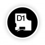 DYMO D1 Standard - Black on Transparent - 9mm nastro per etichettatrice Nero trasparente (S0720670)