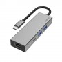 Hama 00200108 hub di interfaccia USB 3.2 Gen 1 (3.1 Gen 1) Type-C 5000 Mbit/s Grigio (00200108)