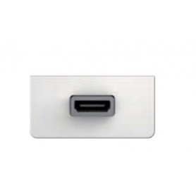Kindermann 7456 000 542 presa energia HDMI Argento (7456000542)