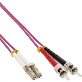 InLine LC/ST, 7.5 m cavo a fibre ottiche 2x LC 2x ST Porpora (88507P)