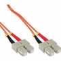 InLine 50m SC/SC cavo a fibre ottiche Arancione (83550)