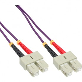 InLine SC/SC, 25 m cavo a fibre ottiche 2x SC Porpora (83525P)