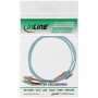 InLine SC/SC, 20 m cavo a fibre ottiche 2x SC Turchese, Colore acqua (83520O)
