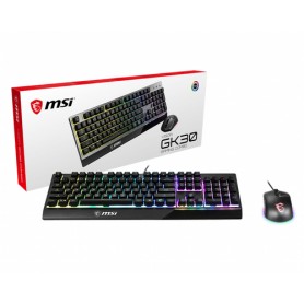 MSI Vigor GK30 Combo tastiera USB QWERTZ Tedesco Nero (S11-04DE601-CLA)