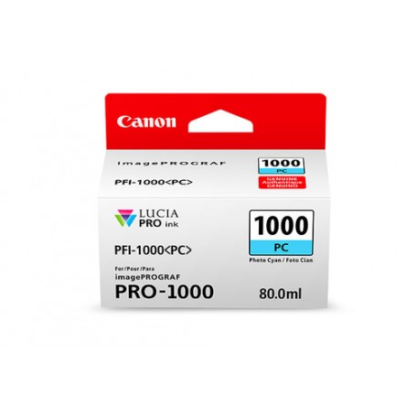 Canon PFI-1000 PC cartuccia d'inchiostro Originale Ciano per foto (0550C001)