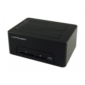 LC-Power LC-DOCK-U3-CR docking station per unità di archiviazione USB 3.2 Gen 1 (3.1 Gen 1) Type-A Nero (LC-DOCK-U3-CR)