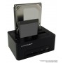 LC-Power LC-DOCK-U3-CR docking station per unità di archiviazione USB 3.2 Gen 1 (3.1 Gen 1) Type-A Nero (LC-DOCK-U3-CR)