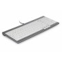 BakkerElkhuizen UltraBoard 960 tastiera USB QWERTZ Tedesco Grigio, Bianco (BNEU960SCDE)