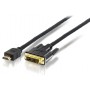 Equip 119329 cavo e adattatore video 10 m HDMI DVI-D Nero (119329)