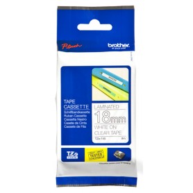 Brother TZe-145 nastro per etichettatrice Bianco su trasparente (TZE145)