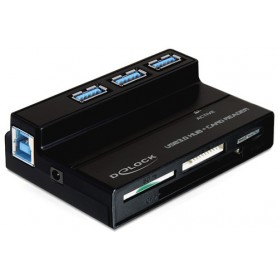 DeLOCK 91721 lettore di schede USB 3.2 Gen 1 (3.1 Gen 1) Nero (91721)