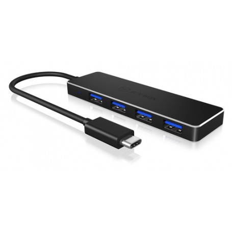 ICY BOX IB-HUB1410-C3 USB 3.2 Gen 1 (3.1 Gen 1) Type-C 5000 Mbit/s Nero (60274)