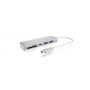 ICY BOX IB-HUB1413-CR USB 3.2 Gen 1 (3.1 Gen 1) Type-C 5000 Mbit/s Argento (60369)
