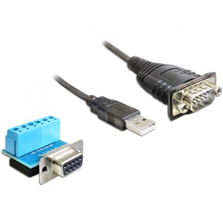 DeLOCK 62406 cavo seriale Nero 0,82 m DB-9 (62406)
