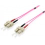 Equip 255525 cavo a fibre ottiche 5 m SC OM4 Viola (255525)