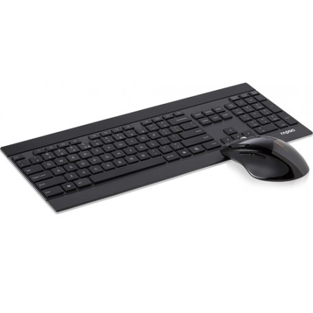 Rapoo 8900P tastiera RF Wireless QWERTZ Tedesco Nero (12116)