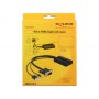 DeLOCK 62597 cavo e adattatore video 0,25 m HDMI tipo A (Standard) Nero (62597)