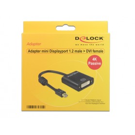 DeLOCK 62605 cavo e adattatore video 0,2 m Mini DisplayPort DVI-I Nero (62605)