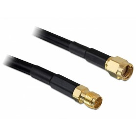 DeLOCK 5m RP-SMA cavo coassiale CFD200 Nero (88431)