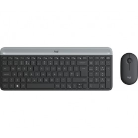 Logitech Slim Wireless Combo MK470 tastiera RF Wireless AZERTY Francese Grafite (920-009190)