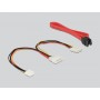 DeLOCK 62438 adattatore per inversione del genere dei cavi IDE 40p 2xSATA 7p Nero (62438)