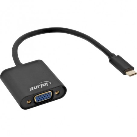 InLine 64104B cavo e adattatore video USB tipo-C VGA (D-Sub) (64104B)