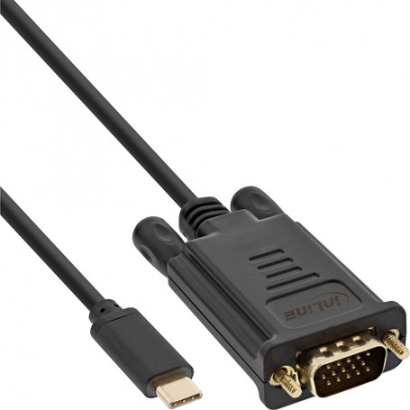 InLine 64142 cavo e adattatore video USB tipo-C VGA (D-Sub) (64142)