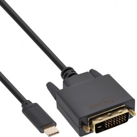 InLine 64133 cavo e adattatore video USB tipo-C DVI-D (64133)