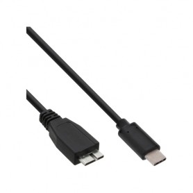 InLine USB 3.1 Typ C/Micro-B, 1.5m cavo USB USB 3.2 Gen 2 (3.1 Gen 2) USB C Micro-USB B Nero (35724)