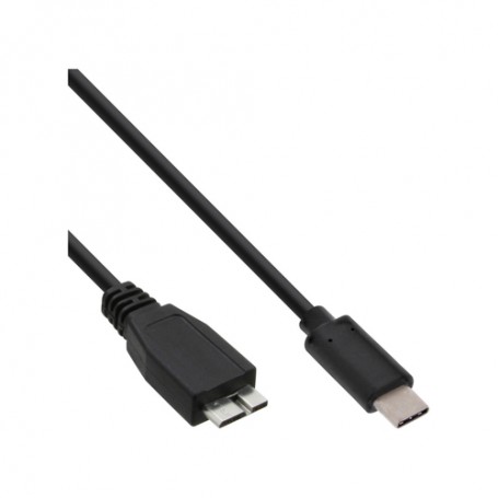 InLine USB 3.1 Typ C/Micro-B, 1.5m cavo USB USB 3.2 Gen 2 (3.1 Gen 2) USB C Micro-USB B Nero (35724)