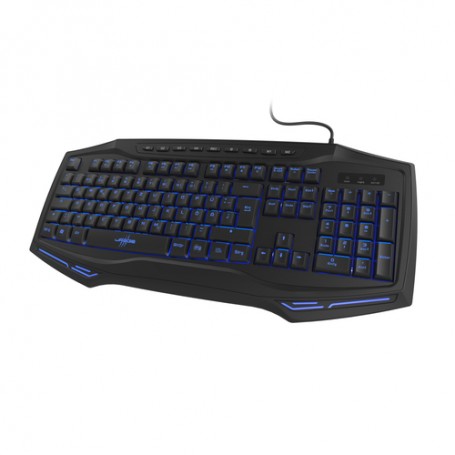 Hama Exodus 300 Illuminated tastiera USB QWERTZ Tedesco Nero (186040)