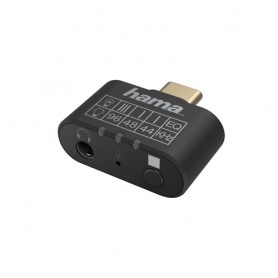 Hama 00200302 adattatore per inversione del genere dei cavi USB Type-C 3,5 mm Nero (00200302)