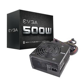 EVGA 100-W1-0500-K2 alimentatore per computer 500 W 24-pin ATX ATX Nero (100-W1-0500-K2)
